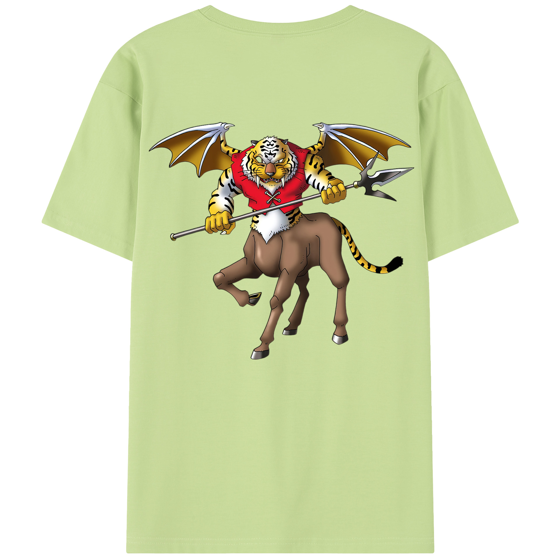 （画像用） ドラゴンクエスト Doragon Kuesuto Dragon Quest 綿100％半袖Tシャツ（背面プリント）